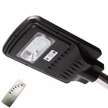 Luminária Publica de poste solar 20W LED 6500K com sensor e controle. - comprar online