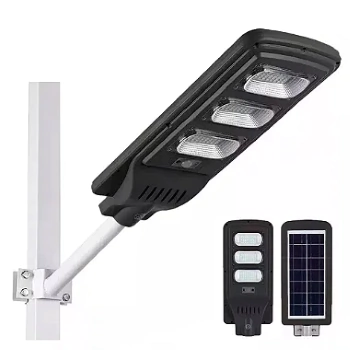 Luminária LED pública 60W 4000K Solar com controle e sensor IP66. - comprar online