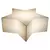 Luminária Puff Estrela 42x92x92cm Polietileno Branco. - comprar online