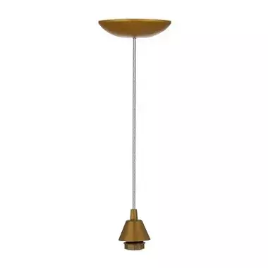 Pendente dourado 1,20m com soquete E-27 rosca longa completo para 1 lâmpada. - comprar online