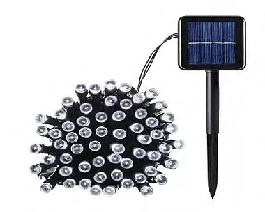 Pisca 100 LEDS Branco Frio Solar 10 metros IP65 Externo. - comprar online