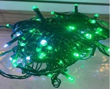 Pisca 100 LEDS Verde e fio verde Ø1.8mm com 20 Strobos brancos IP65 Externo 220V 10 metros. - comprar online