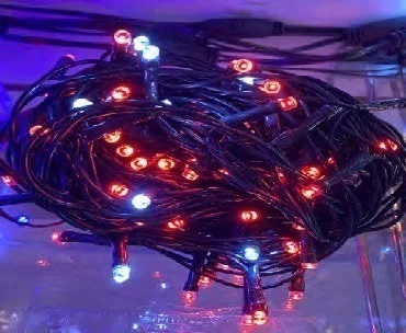 Pisca 100 LEDS Vermelho e fio verde Ø1,8mm com 20 Strobos brancos IP65 Externo 220V 10 metros. - comprar online