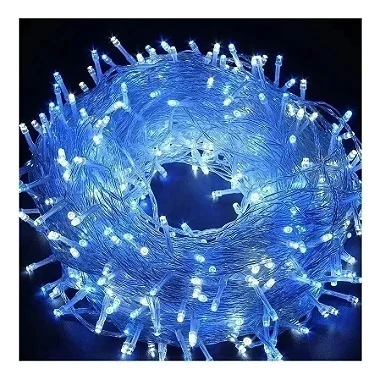 KIT 100 Pisca de Natal 50 Leds Azul 8 Funções 5 Metros fio transparente 127V. - comprar online