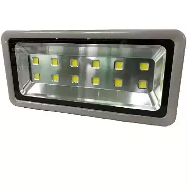 Refletor LED COB 600W Cinza 3000K branco quente IP66 bivolt. - comprar online
