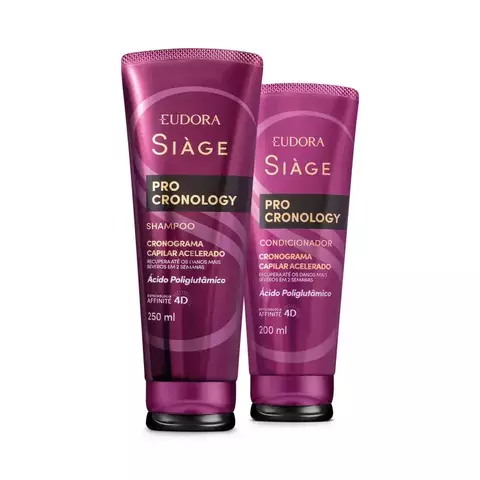 Combo Siàge Pro Cronology: Shampoo 250ml + Condicionador 200ml - comprar online