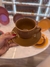 Xicara e Pires para Chá Mix and Match Caramelo Rústico - Sua Mesa Suas Vontades