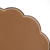 Lugar Americano Corino Round Marrom - comprar online