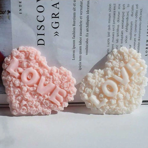 MOLDE SILICONA CORAZON LOVE - comprar online