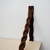 Prateleira Treccia em Madeira ou MDF Revestido com Palha 60cm x 25cm com Alças em Couro Trançado