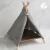 Tenda para Gatos Maruru Triangular em Madeira com Tecido Removível e Cama Embutida Suspensa do Chão - Oruy | Peças Artesanais em Couro - Casa e Decoração