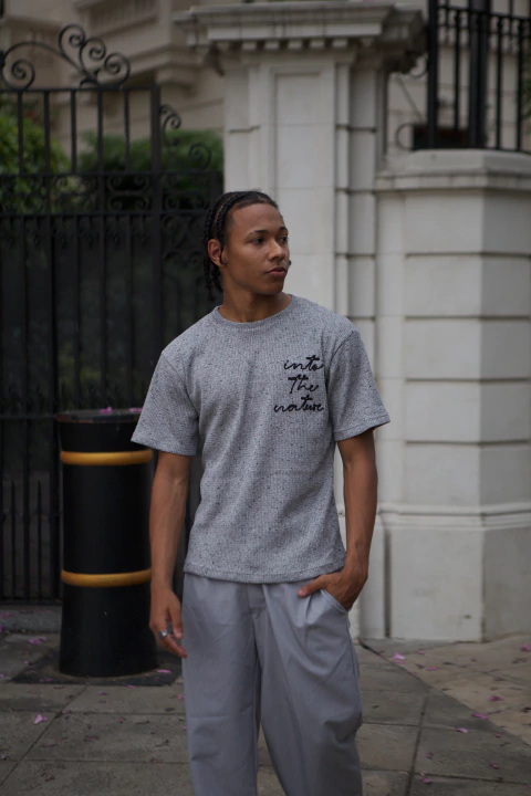 REMERA BORDADA CORDON TEXTURAS - comprar online