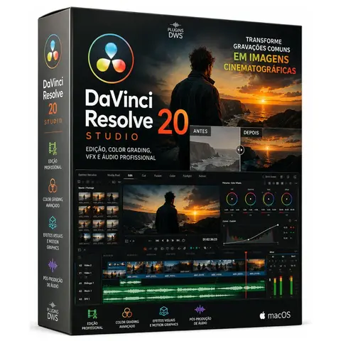 DaVinci Resolve 20 – Editor de Vídeo e Correção de Cor