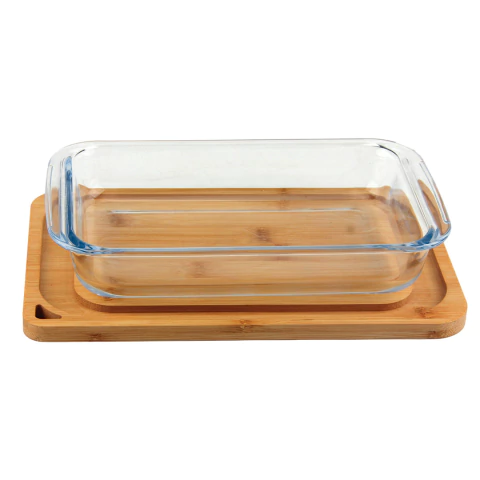 Set de fuente Grande 37 x 22,9 x 6 cm + tabla de bambú - comprar online