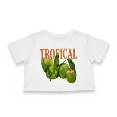 CROPPED ESTAMPADO TROPICAL COQUEIRO - comprar online