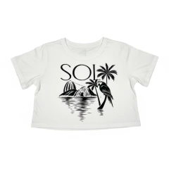 CROPPED ESTAMPADO SOL B/P - comprar online