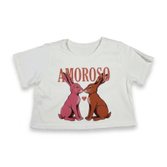 CROPPED ESTAMPADO AMOROSO - comprar online