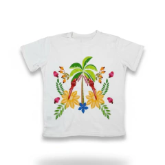 CAMISETA ESTAMPADO FLORES TROPICAIS - comprar online