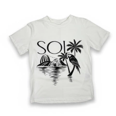 CAMISETA ESTAMPADO SOL B/P - comprar online