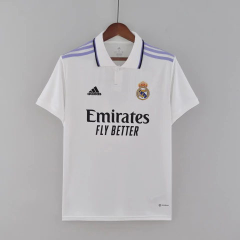 Camisa Real Madrid 2022/23 - Branca/ Roxo - comprar online
