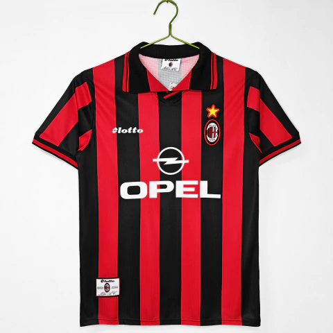 Camisa Retrô AC Milan I 95/96 - Vermelha e Preta - comprar online