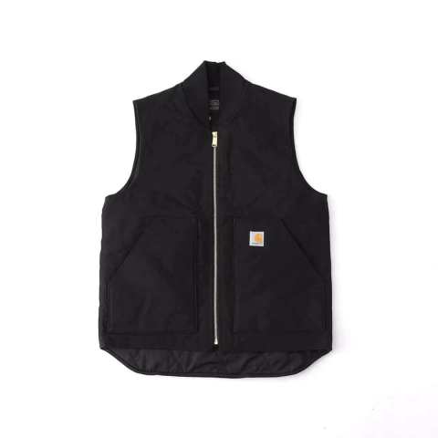 Carhartt WIP | Colete preto com zíper e logo