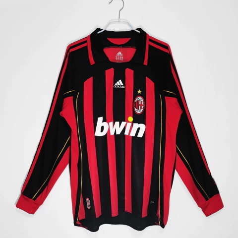 Camisa Retrô Manga Longa Milan Kaká - Away II 06/07 Torcedor Masculina - Vermelha - comprar online