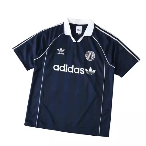 Camisa Oasis x Adidas 25/26 Torcedor - Azul - Marinho - comprar online