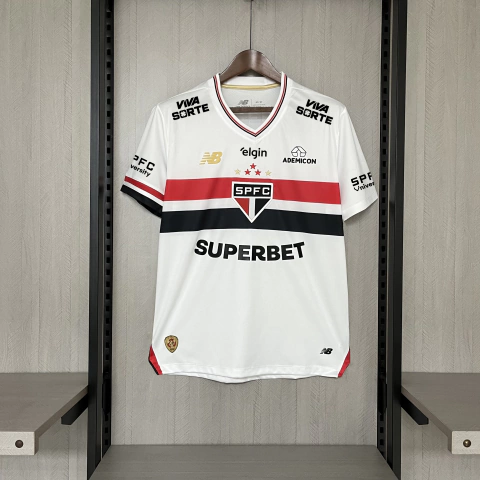 Camisa São Paulo FC 2025/2026 - Branca - Torcedor - Com Todos Patrocínios - comprar online