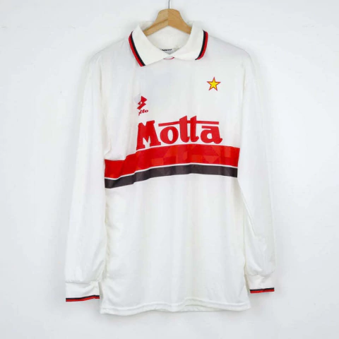 Camisa Retrô Manga Longa Milan Branca - 1993 - comprar online
