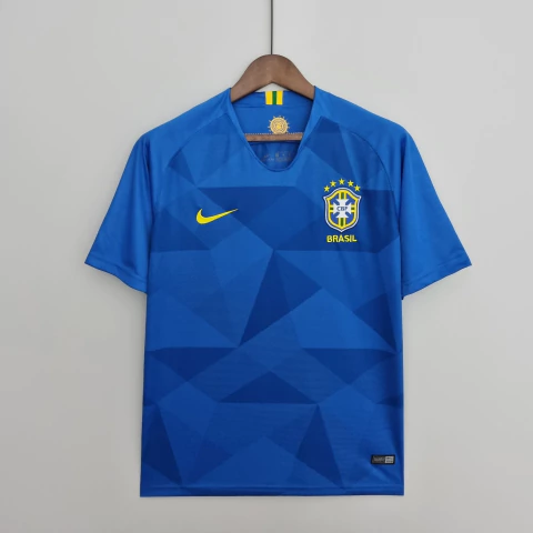 Camisa Retrô Seleção Brasil 2018 - Azul - comprar online