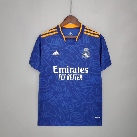 Camisa Real Madrid Away 21/22 Torcedor Azul - comprar online