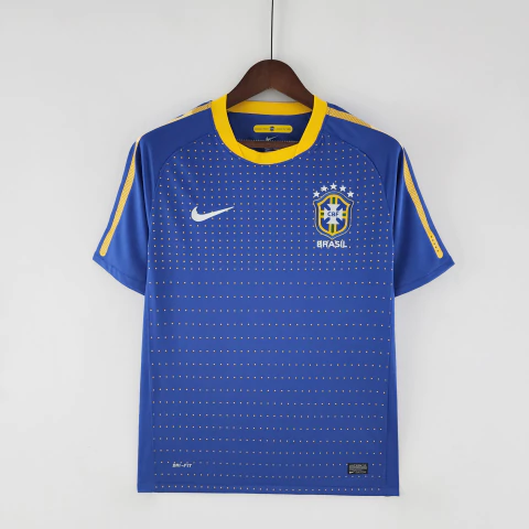 Camisa Seleção Brasil Retrô Azul 2010/11 Copa Away - comprar online