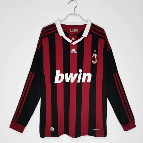 Camisa Milan Retrô 2007/08 – Bwin Manga Longa