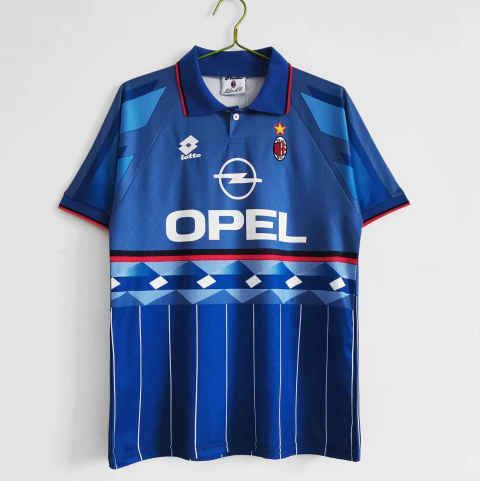 Camisa Retrô Milan 1995/96 - Azul - comprar online