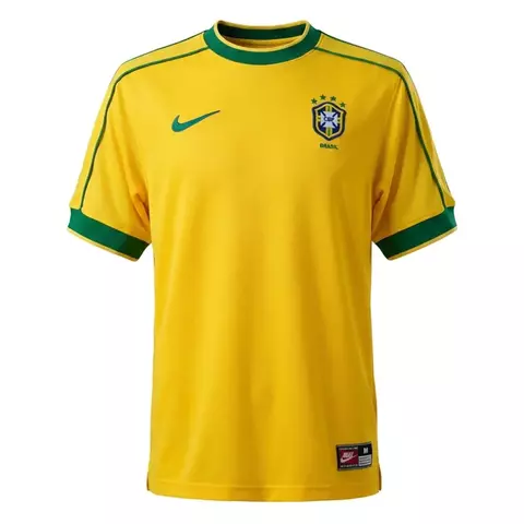 Camisa Retrô Brasil Nike Copa 1998 Titular Amarela - comprar online