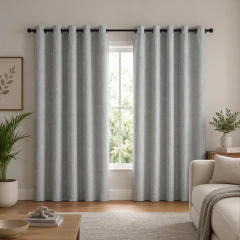 Cortina Veneza 2,60x2,30m Cinza Mescla