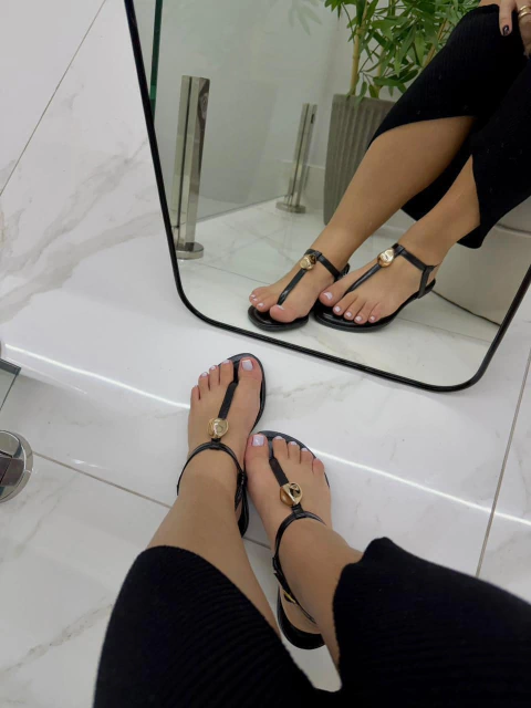 Rasteirinha Aurora Preta