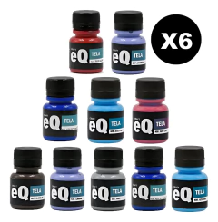 PINTURA PARA TELA EQ X 6 COLORES A ELECCION