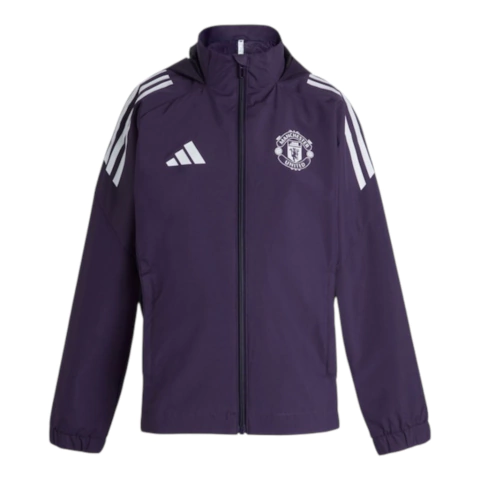 Jaqueta Corta-Vento Manchester United 25/26 - Masculino Adidas - Roxa