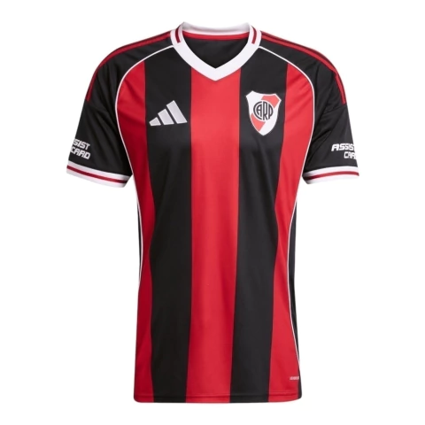 Camisa River Plate II 25/26 - Torcedor Adidas Masculina - Preta e vermelha