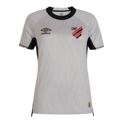Camisa Athletico Paranaense II 25/26 - Torcedor Umbro Feminina - Branca com detalhes em preto