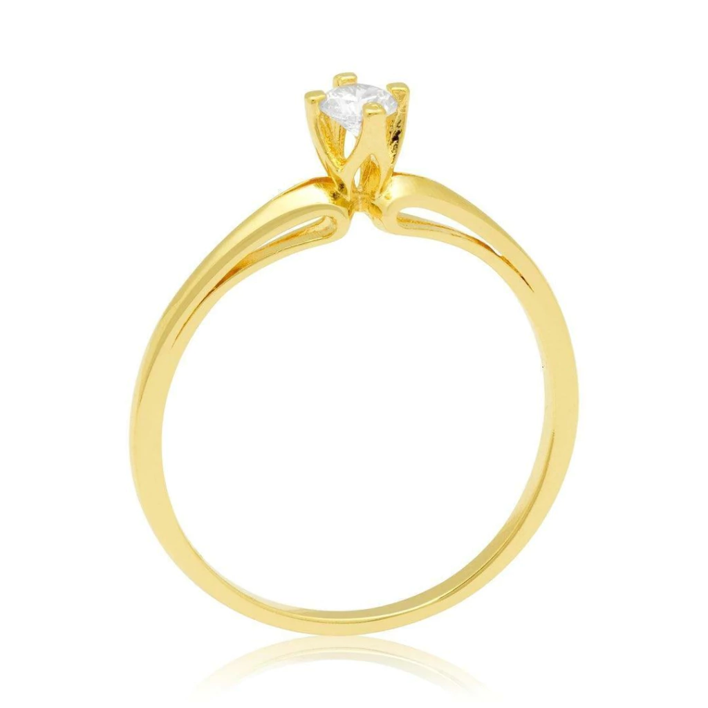 Solitário Ouro 18k Canaã