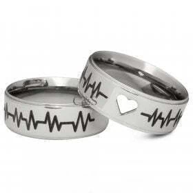 Par Alianças Eternity Aço Inoxidável- 7mm