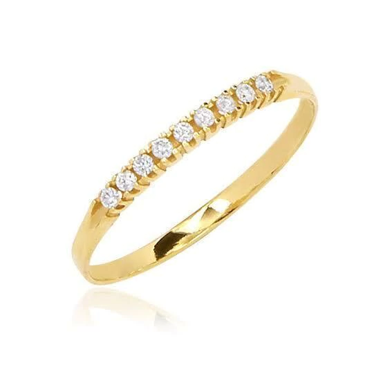 Aparador Ouro 18k Meia Aliança Itapetinga