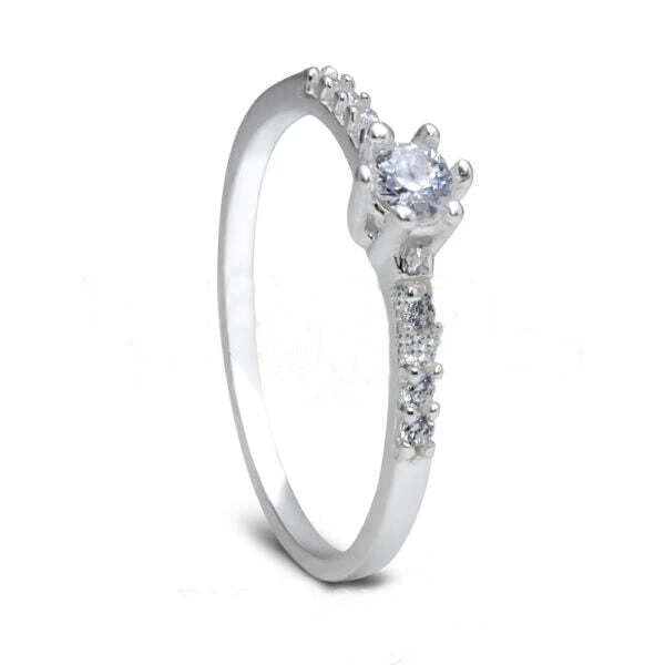 Solitário Prata 950l Cravejada