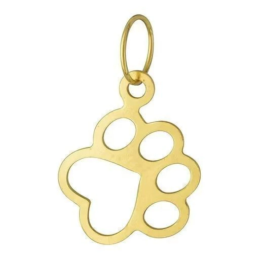 Pingente Pata de Cachorro Ouro 18k
