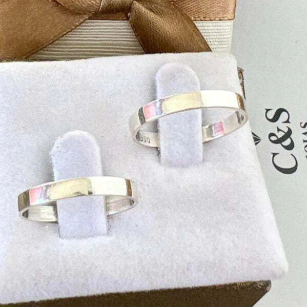 Par Alianças Teerã em Prata 950l - 3mm