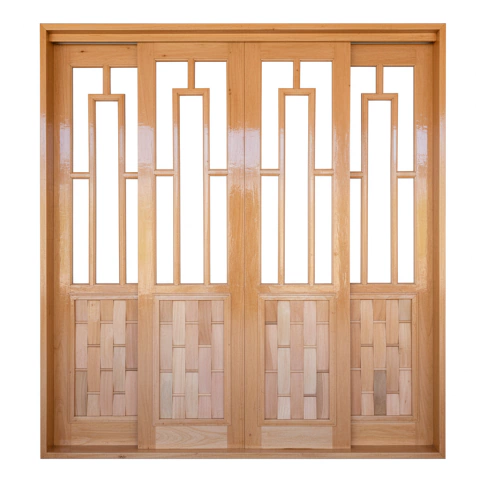 PORTA CORRER TROIA/COURO MAD EUCALIPTO - comprar online