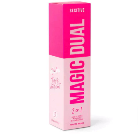 Magic Dual | Aceite & Lubricante Aroma Frutos Rojos